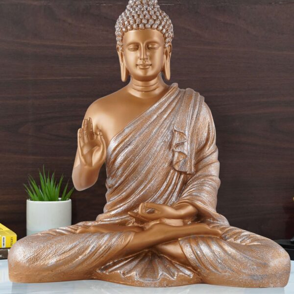 Buddha Idol Statue Showpiece Gift Gifting Item Polystone Home Decor Decoration